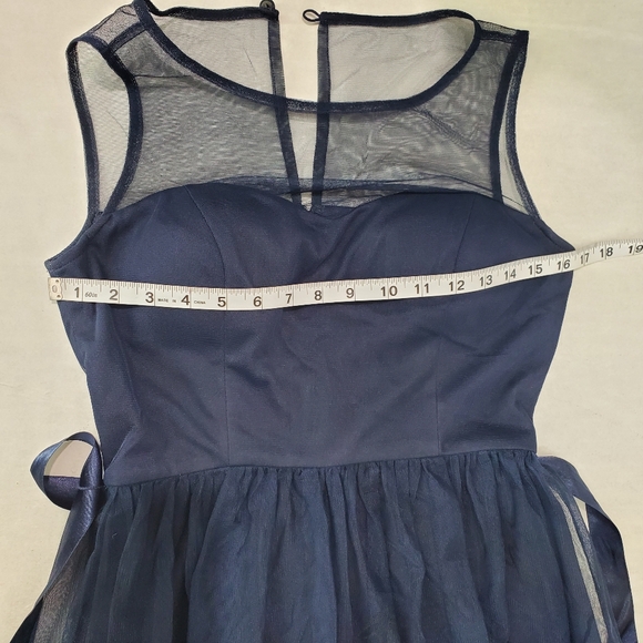 NWT Eliza J Illusion Lace Homecoming Prom Party Wedding Guest Beautiful Dress S - Picture 12 of 16